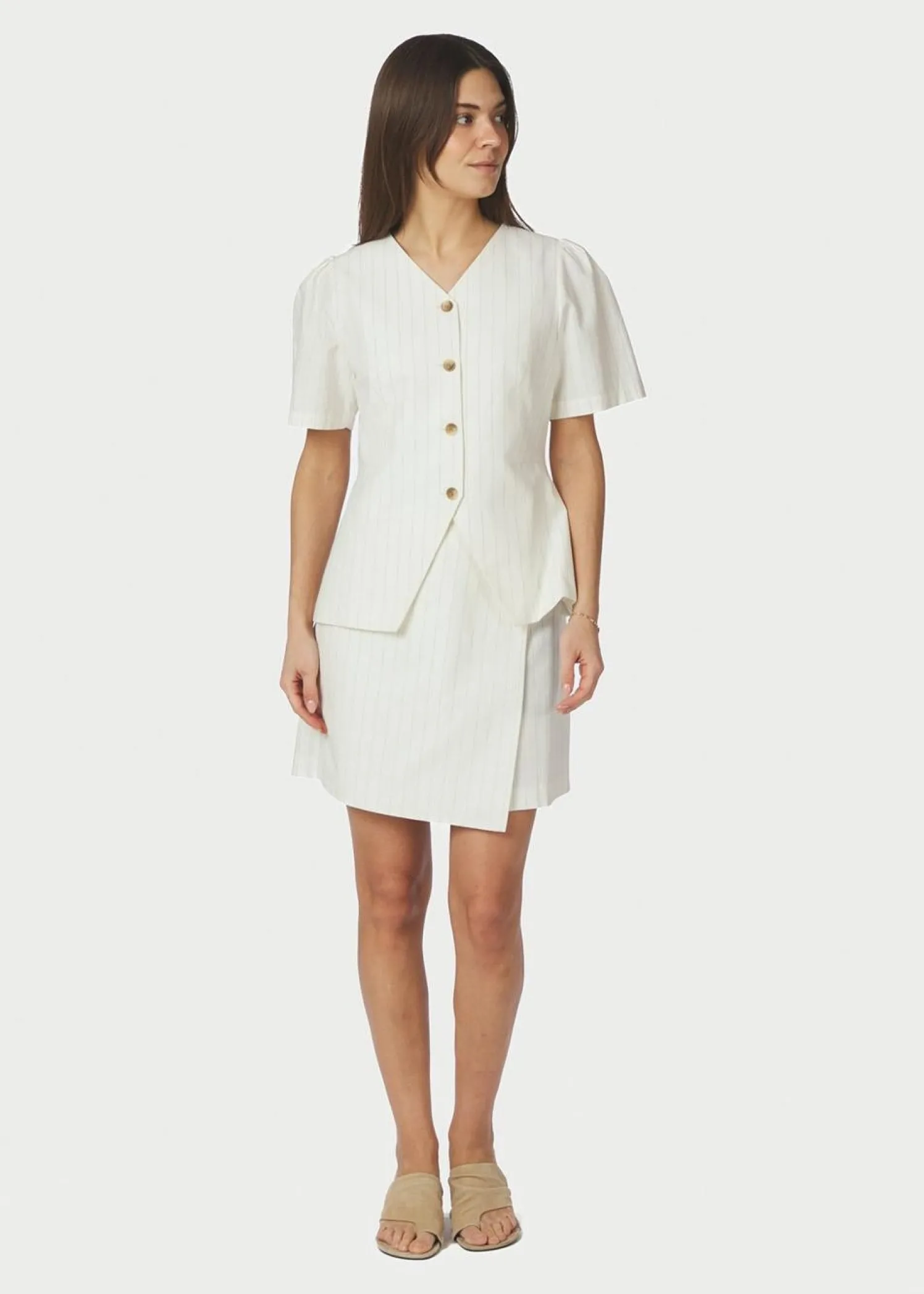 Neo Noir Petrani Summer Stripe Skirt