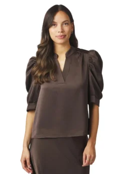 Neo Noir Roella Heavy Sateen Blouse