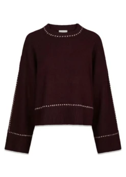Neo Noir Roeme Knit Stitch Blouse
