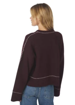 Neo Noir Roeme Knit Stitch Blouse