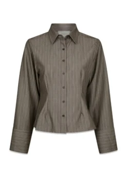 Neo Noir Rosa Pinstripe Melange Shirt