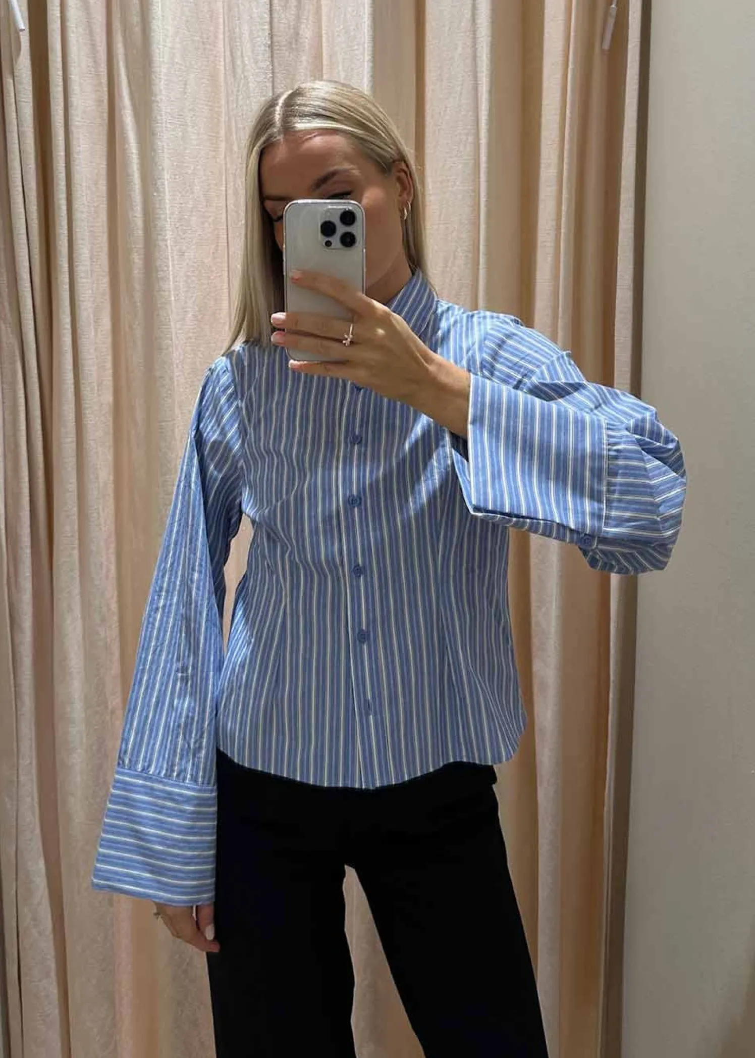 Neo Noir Rosa Stripe Shirt