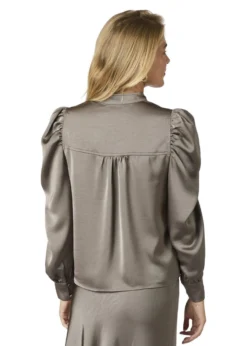 Neo Noir Rosslyn Heavy Sateen Blouse