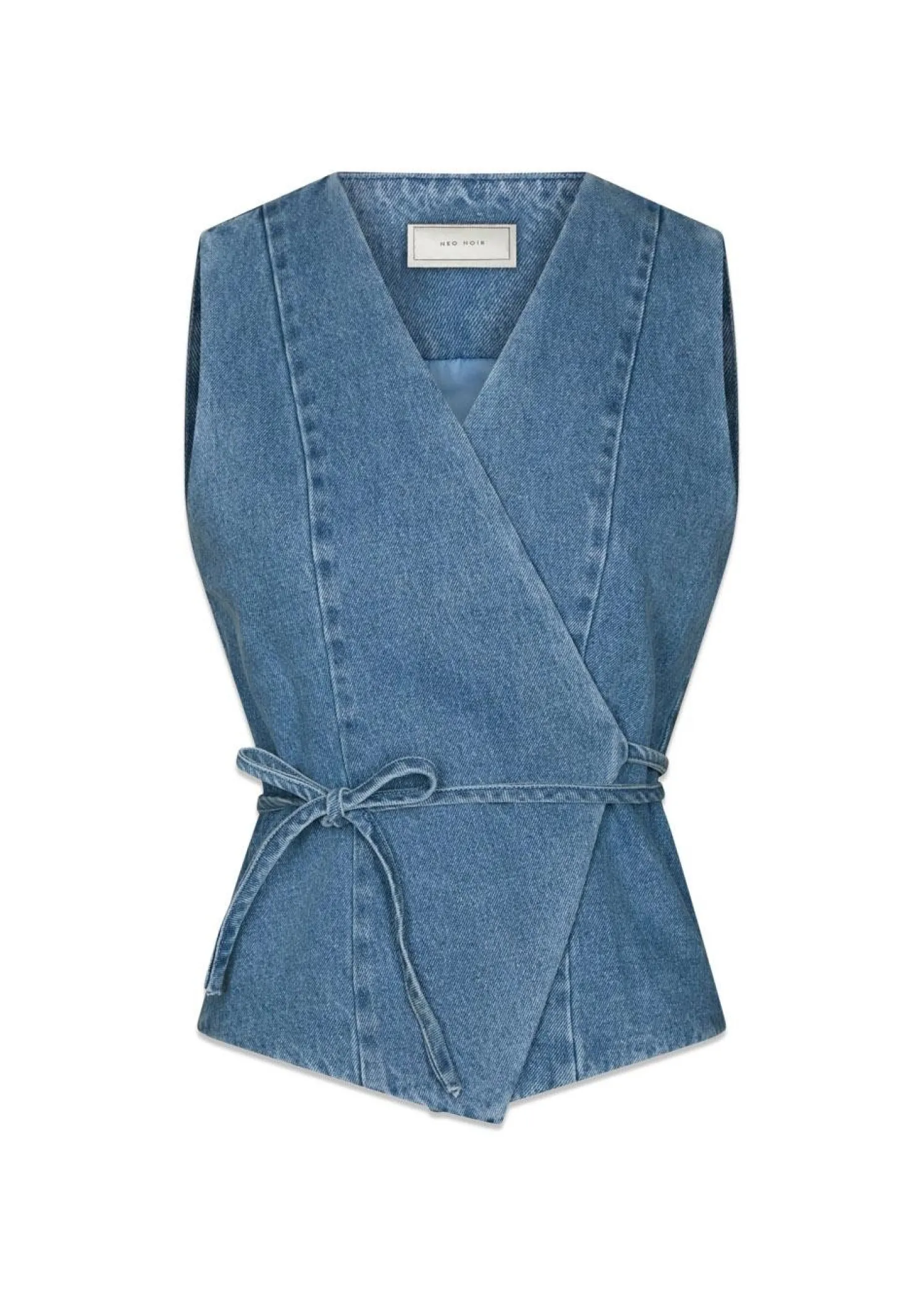 Neo Noir Samara Denim Waistcoat
