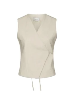 Neo Noir Samara Ramie Waistcoat