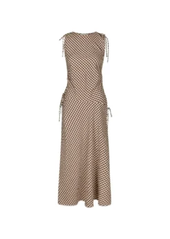 Neo Noir Saxton Check Dress