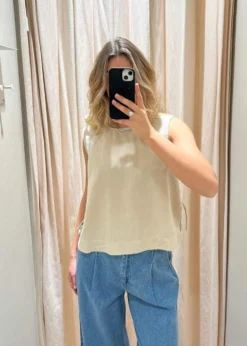 Neo Noir Svetlana linen Top