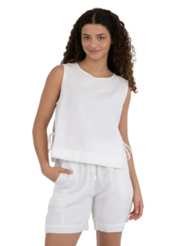 Neo Noir Svetlana linen Top