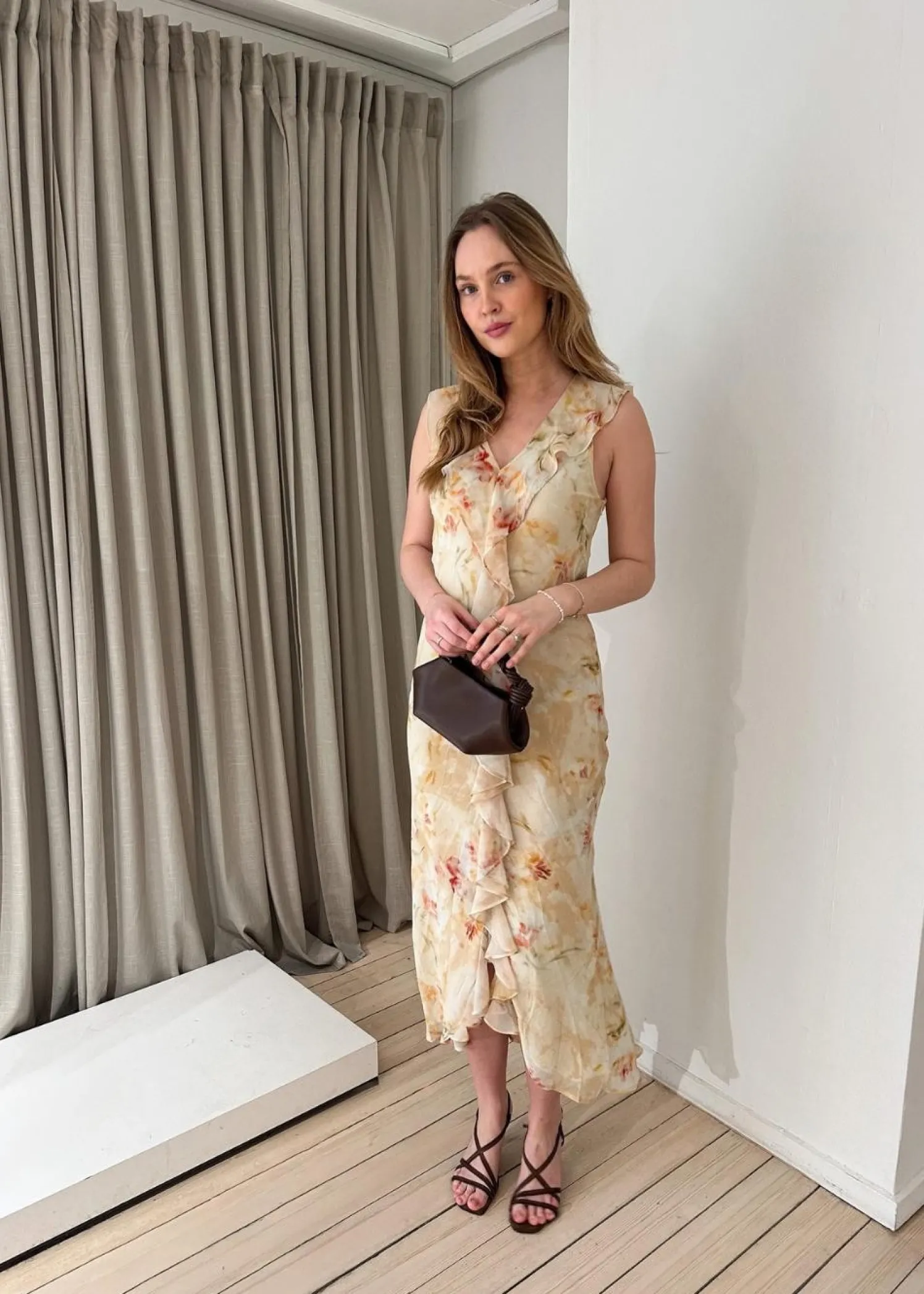 Neo Noir Zella Chiffon Print Dress