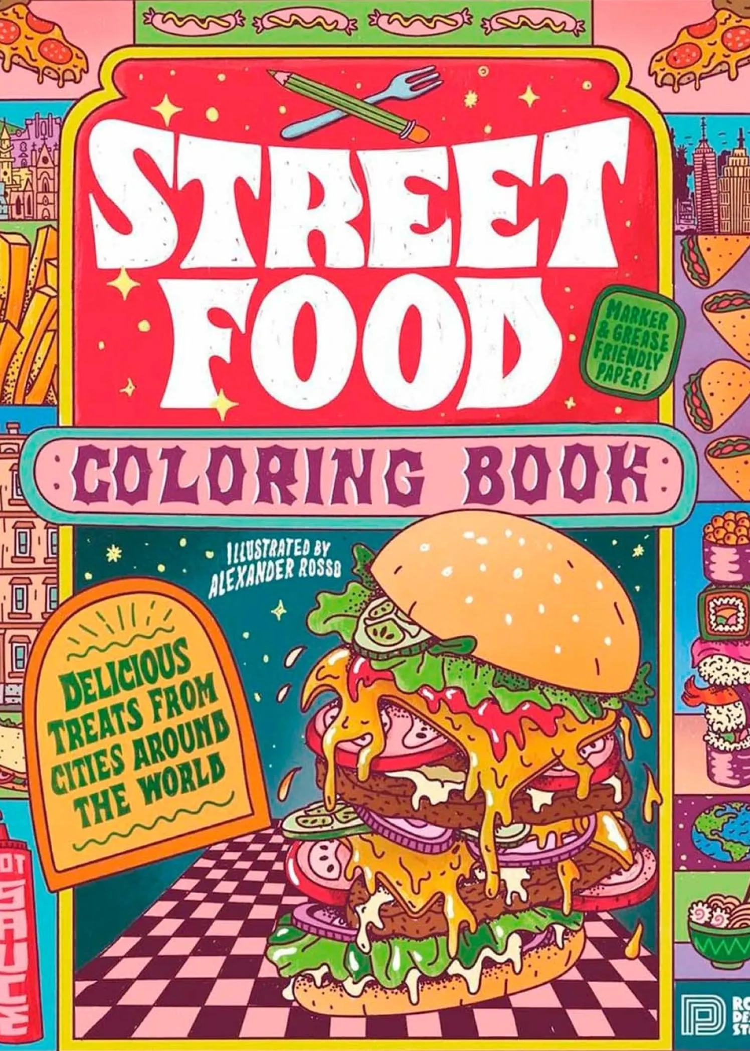 New Mags Street Food Coloring Book