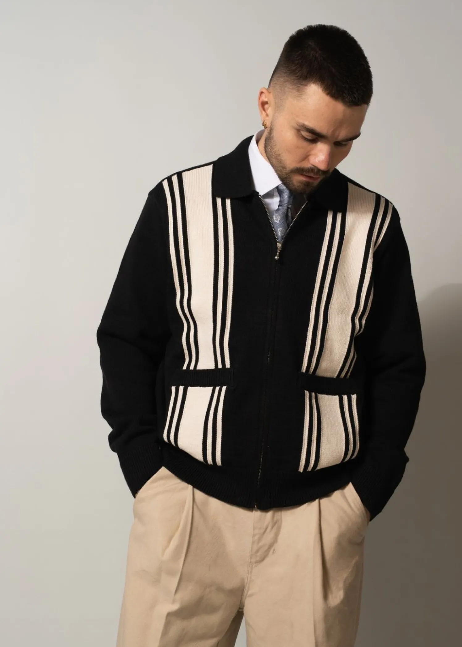 OBEY Matt Zip Up Sweater