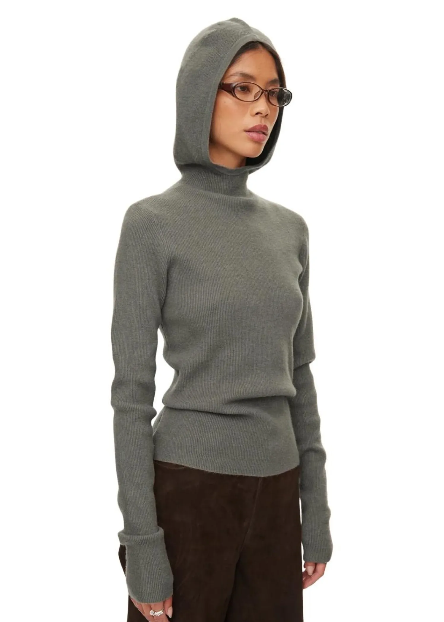 Oval Square Alanis Hood Knit