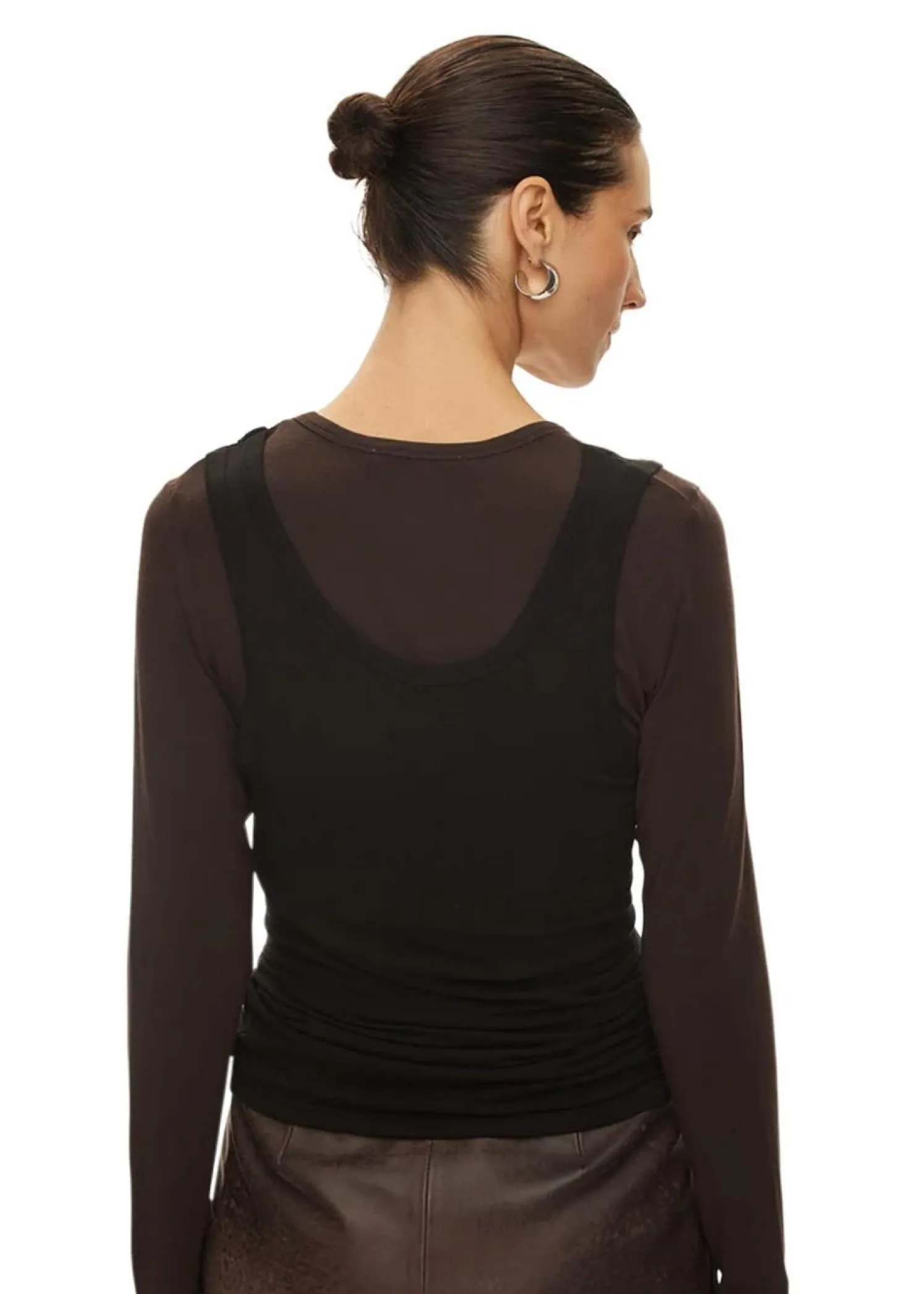 Oval Square Bibi Top Blouse