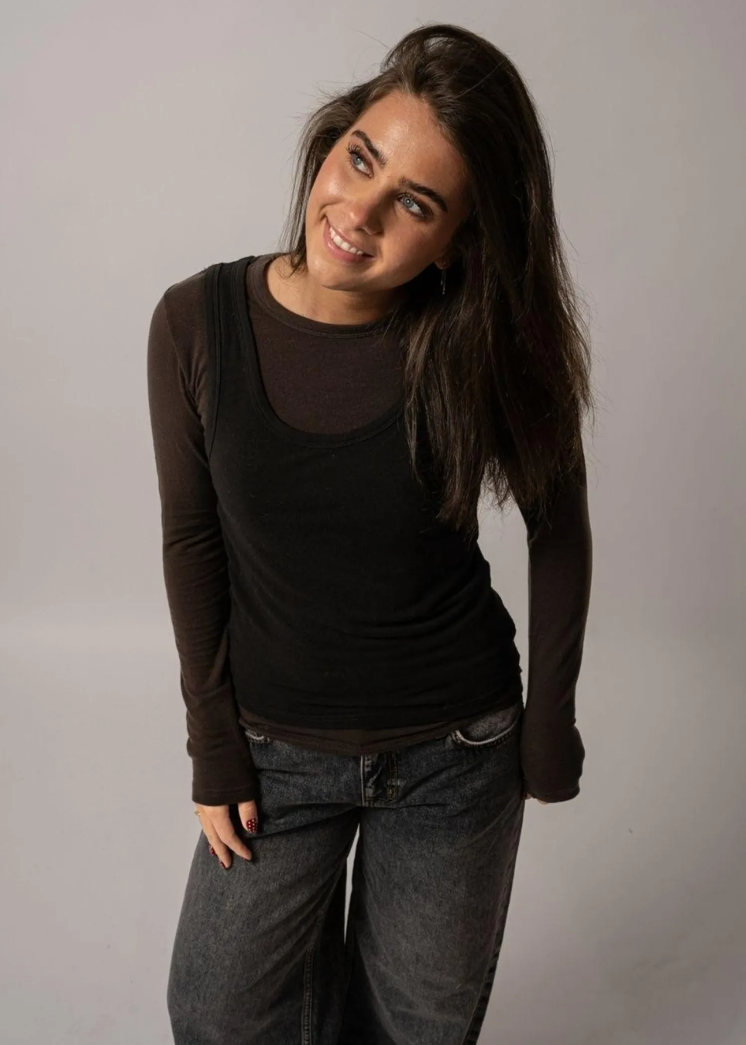 Oval Square Bibi Top Blouse