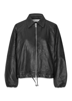 Oval Square Eye leather bomber