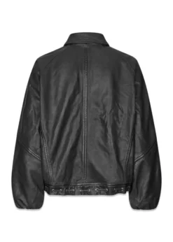 Oval Square Eye leather bomber