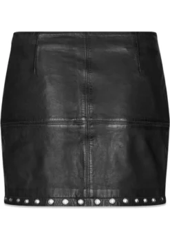 Oval Square Eye leather skirt
