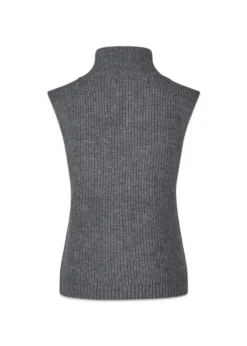 Oval Square Fave Knit Zip Vest