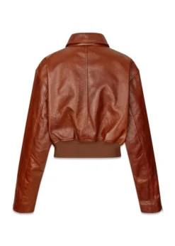 Oval Square Marilyn Leather Bomber