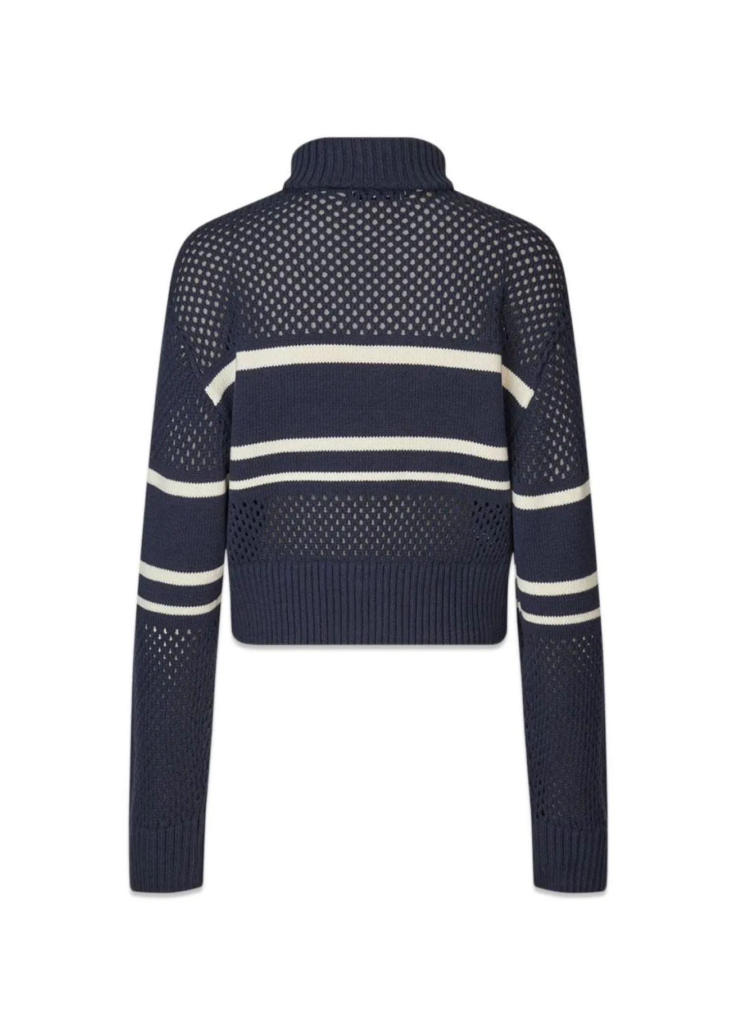 Oval Square Snow Zip Cardigan