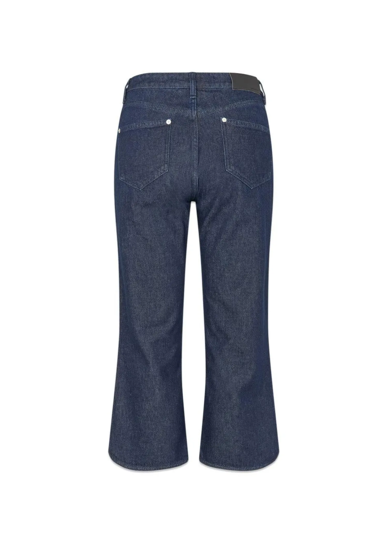 Oval Square Split denim capri