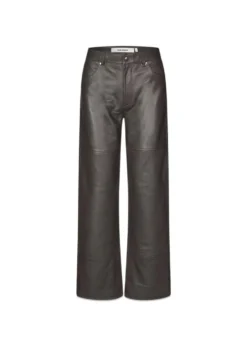 Oval Square Time Leather Trousers