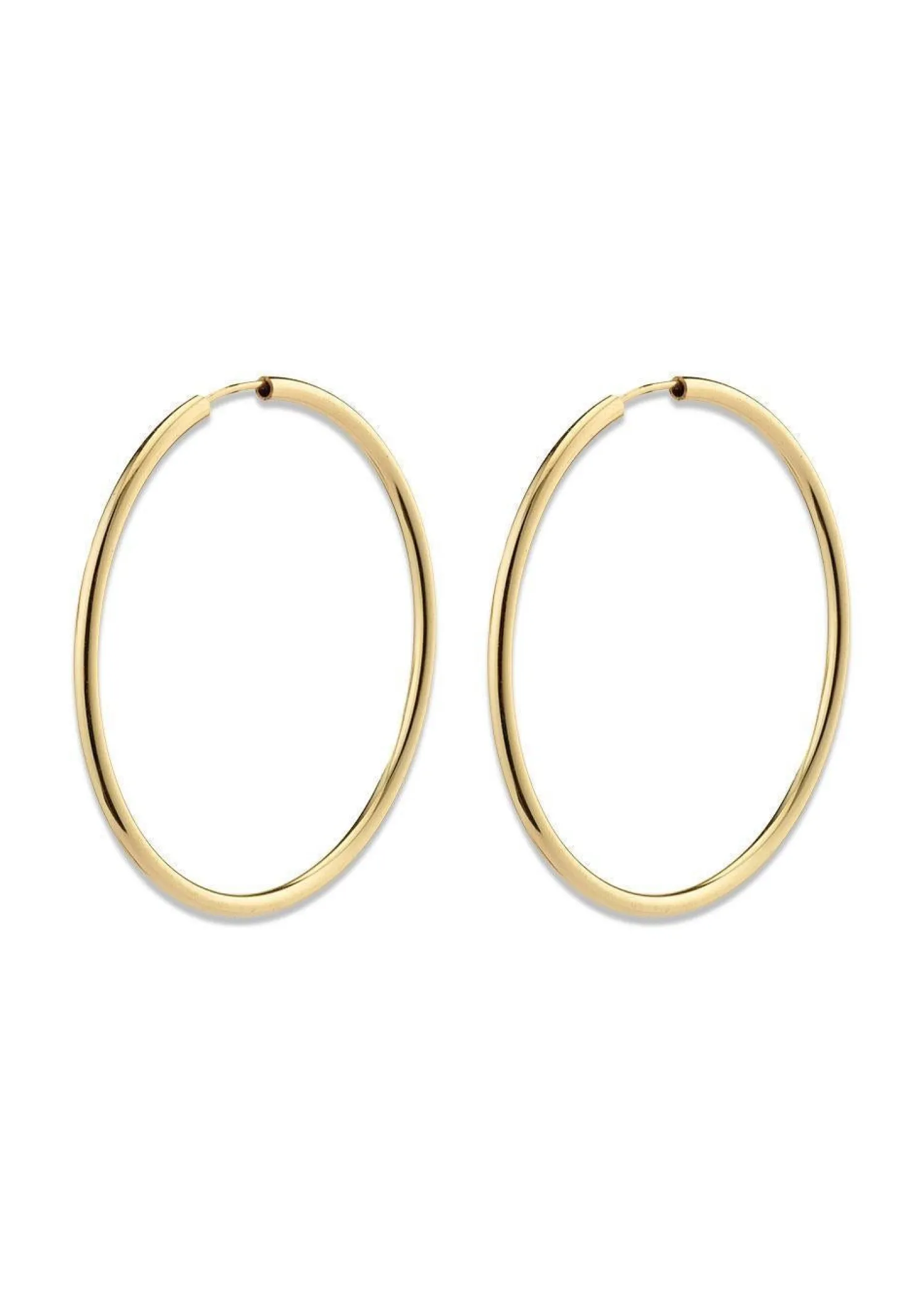 Pilgrim APRIL medium-size hoop earrings gold-plated