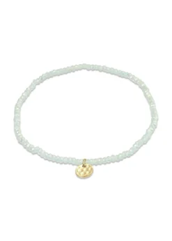 Pilgrim INDIE bracelet green, gold-plated