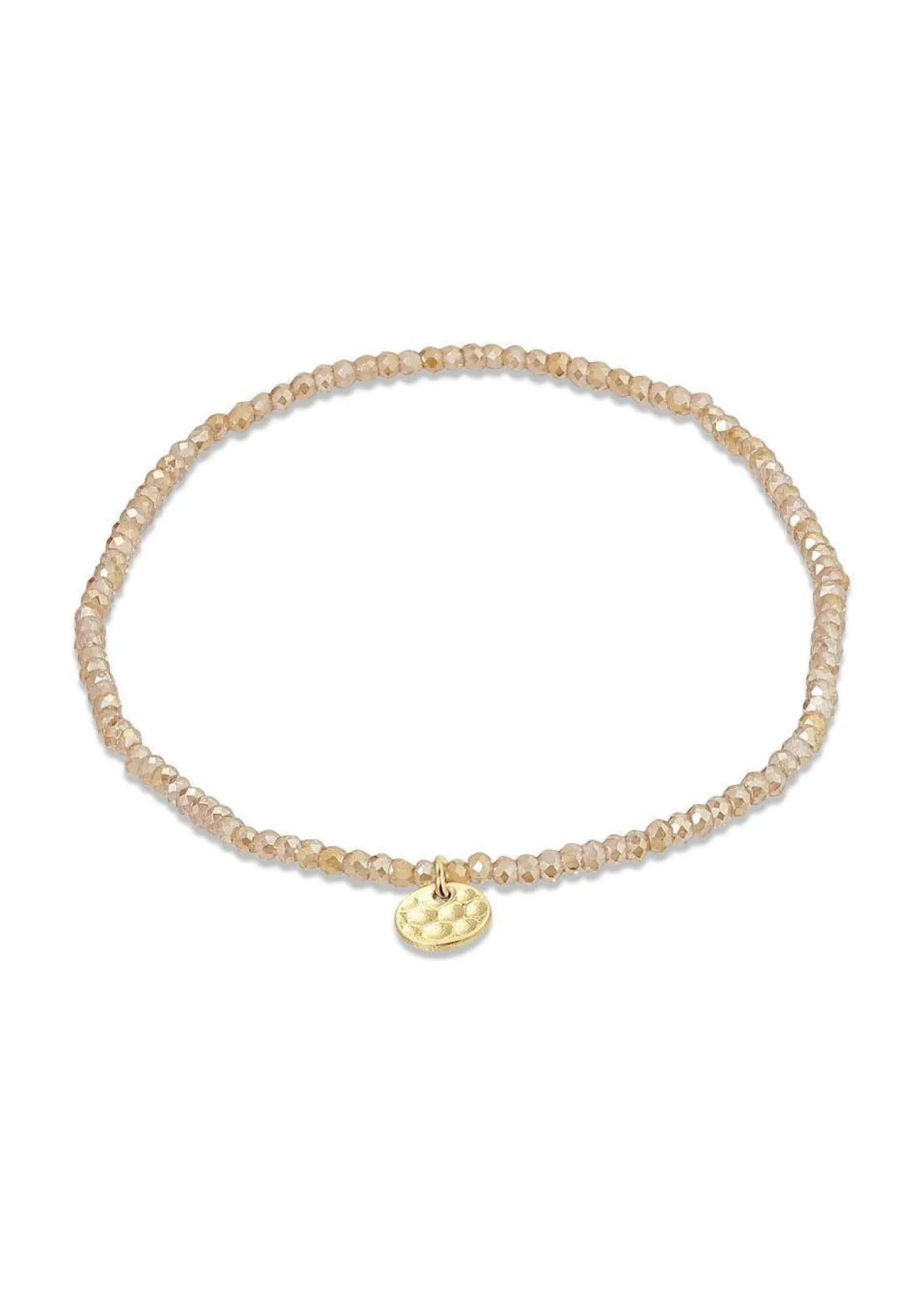 Pilgrim INDIE bracelet peach, gold-plated