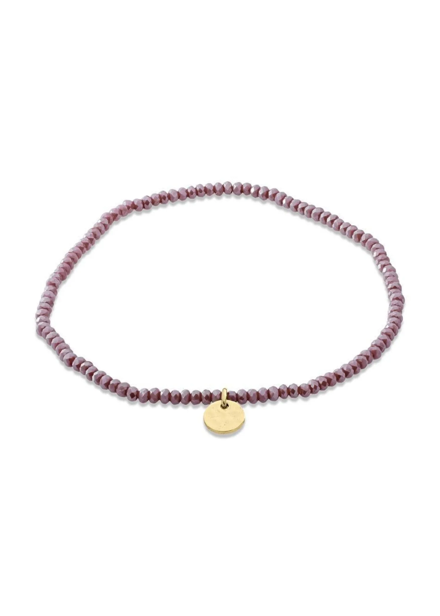 Pilgrim INDIE bracelet purple, gold-plated