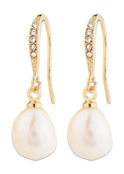 Pilgrim JASMIN pearl earrings gold-plated