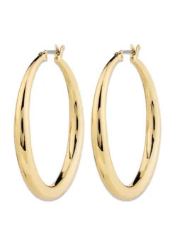 Pilgrim JORUN large hoop earrings gold-plated