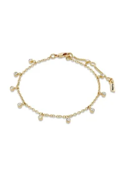 Pilgrim MAJA crystal multi drops bracelet gold-plated