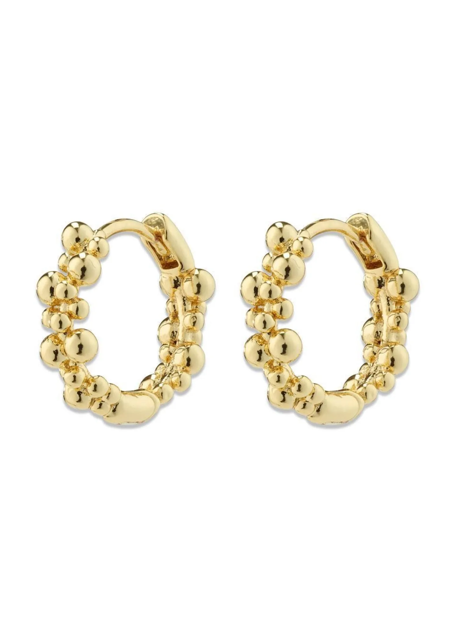 Pilgrim SOLIDARITY small bubbles hoop earrings gold-plated
