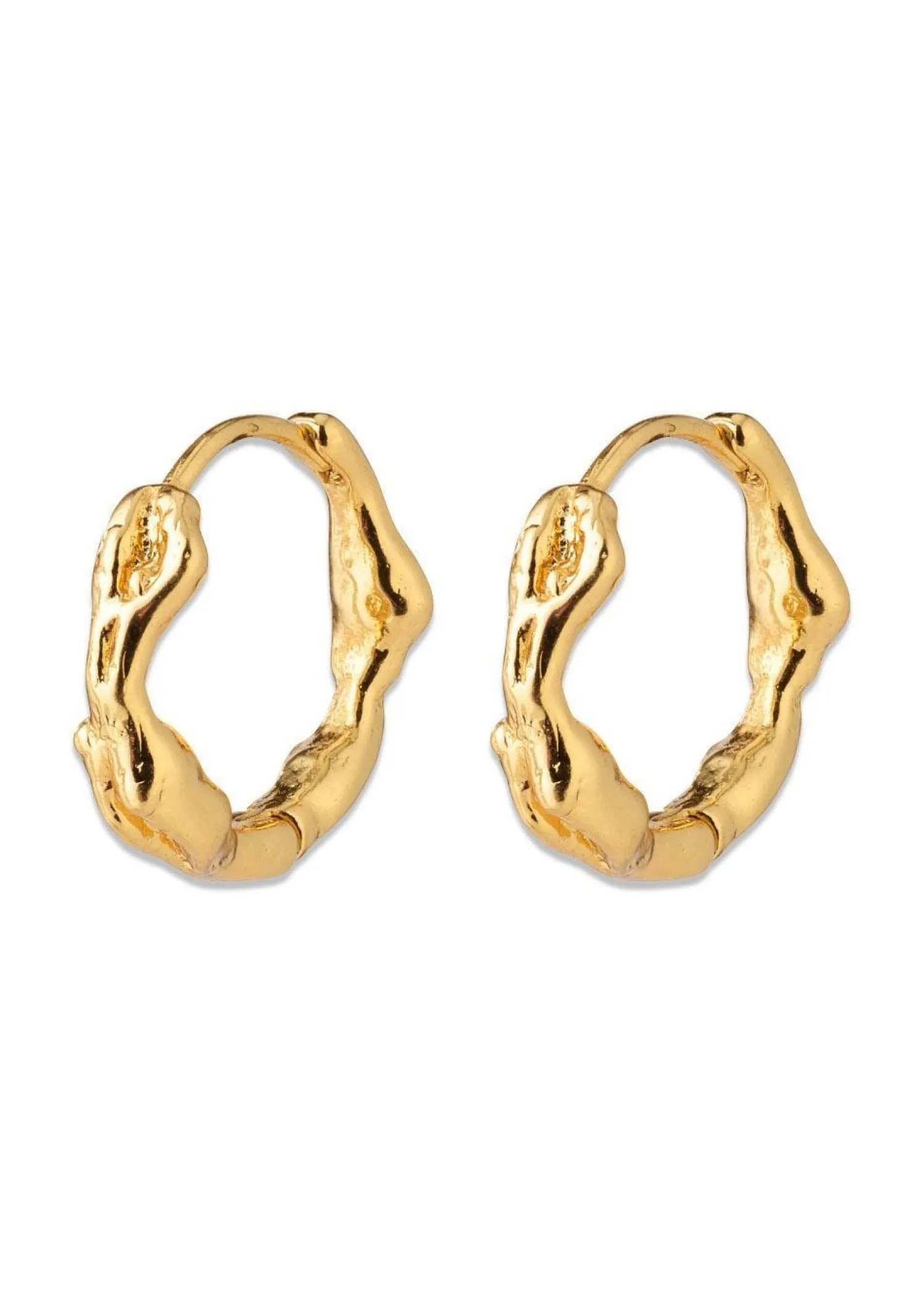Pilgrim ZION small huggie hoop earrings gold-plated