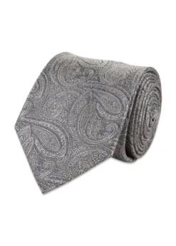Portia Beige Paisley Silk Tie