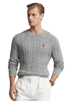 Ralph Lauren Cable Knit Cotton Sweat