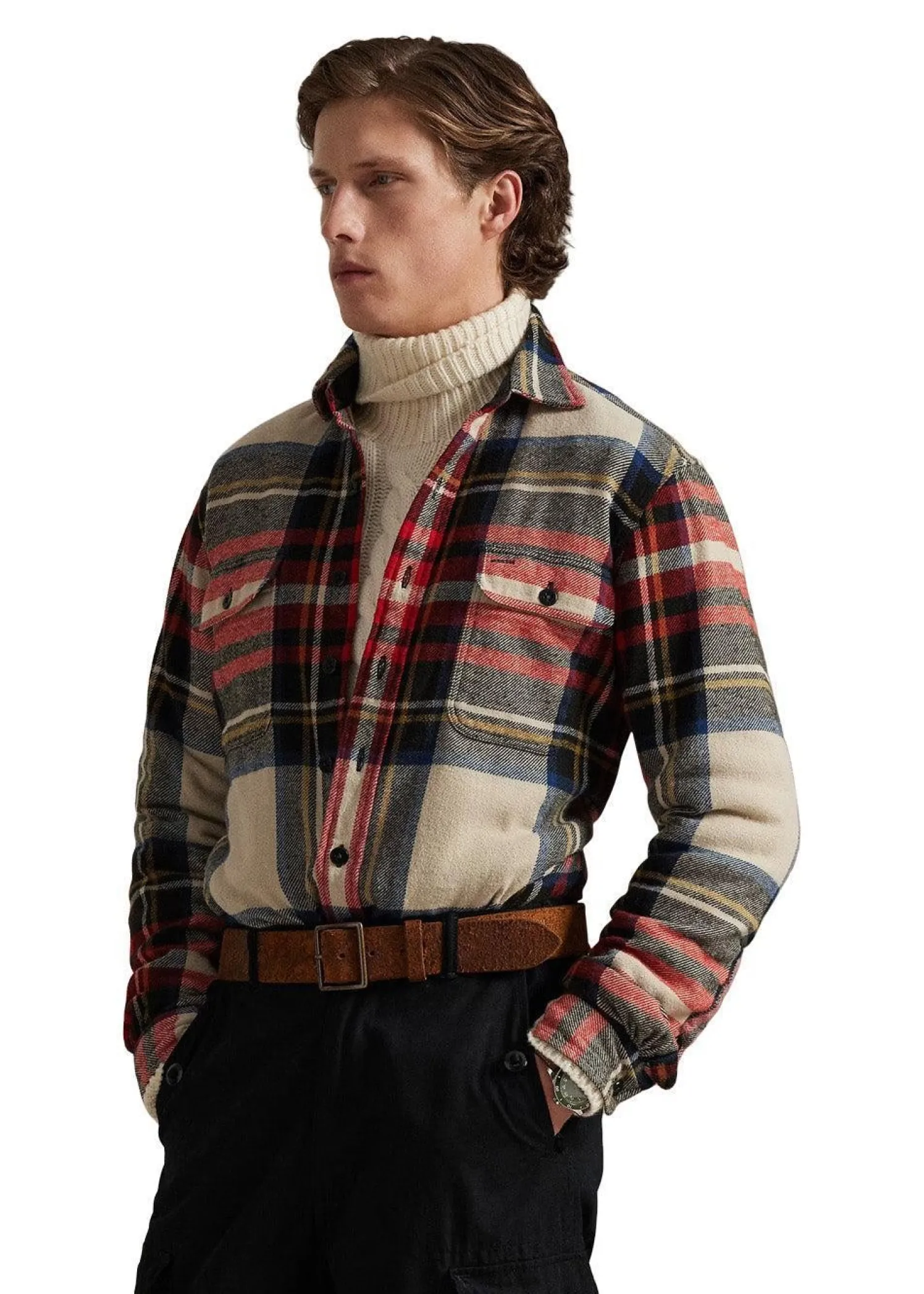 Ralph Lauren Classic Fit Plaid Flannel Workshirt