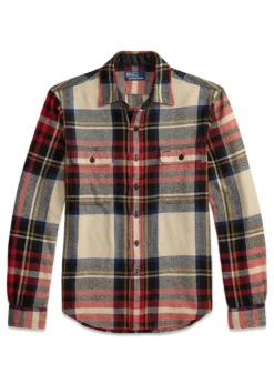 Ralph Lauren Classic Fit Plaid Flannel Workshirt