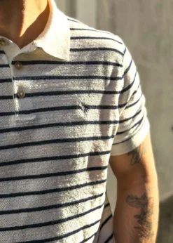 Ralph Lauren Striped Cotton Polo Sweater