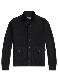 Ralph Lauren Wool Mockneck Cardigan