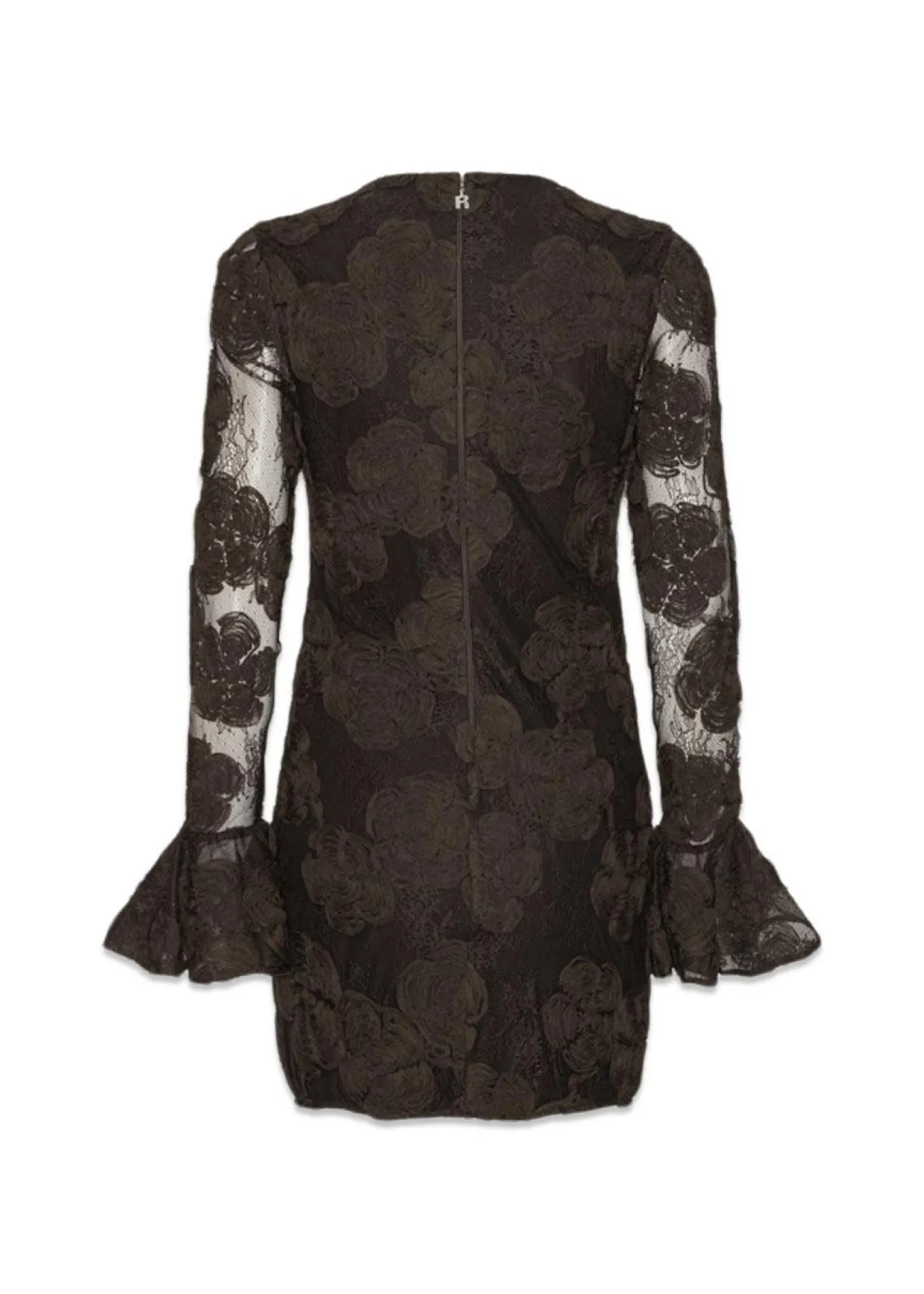 Rotate 3D FLOWER LS MINI DRESS