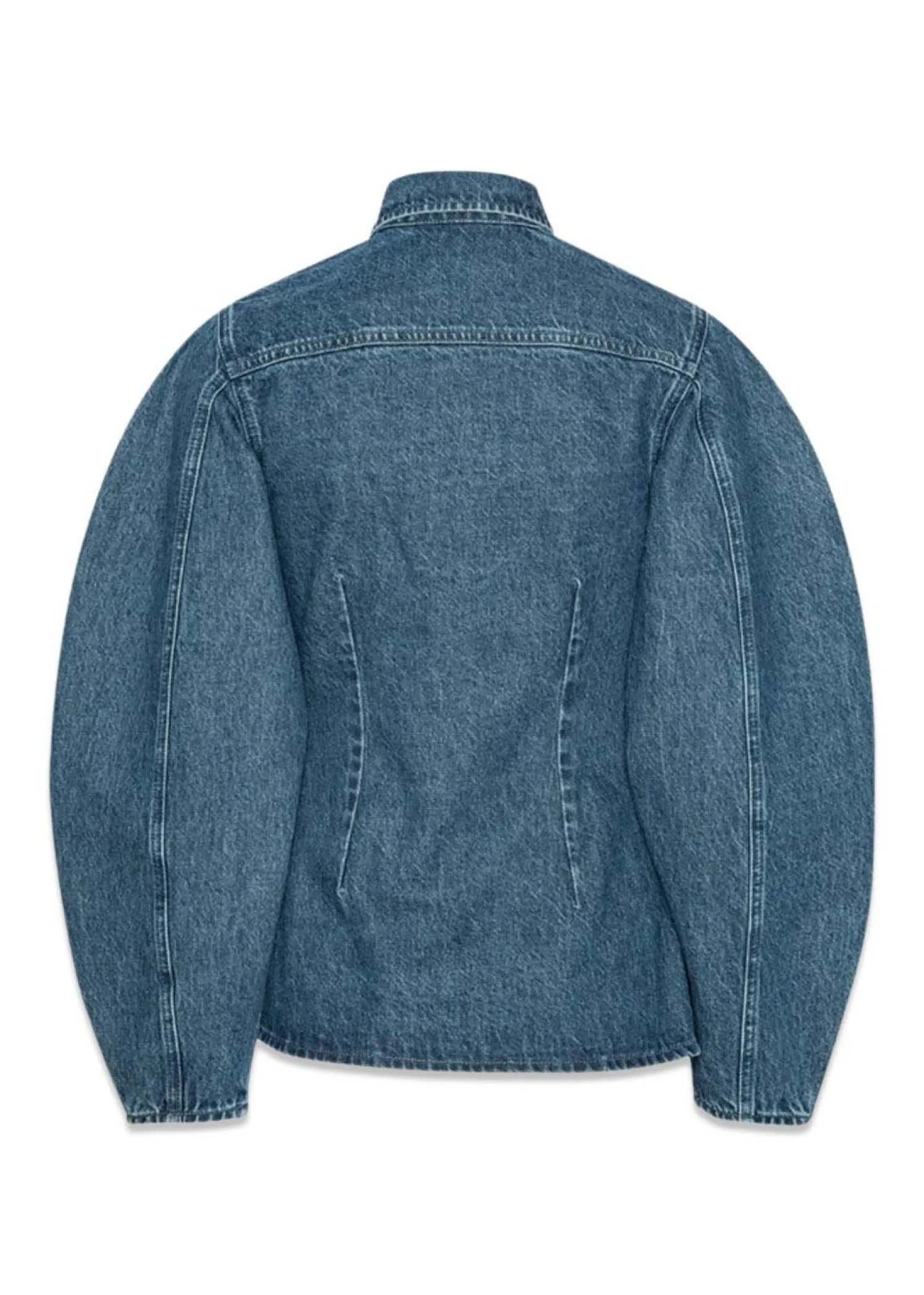 Rotate FITTED DENIM SHIRT
