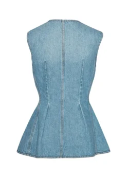 Rotate FLARED DENIM TOP
