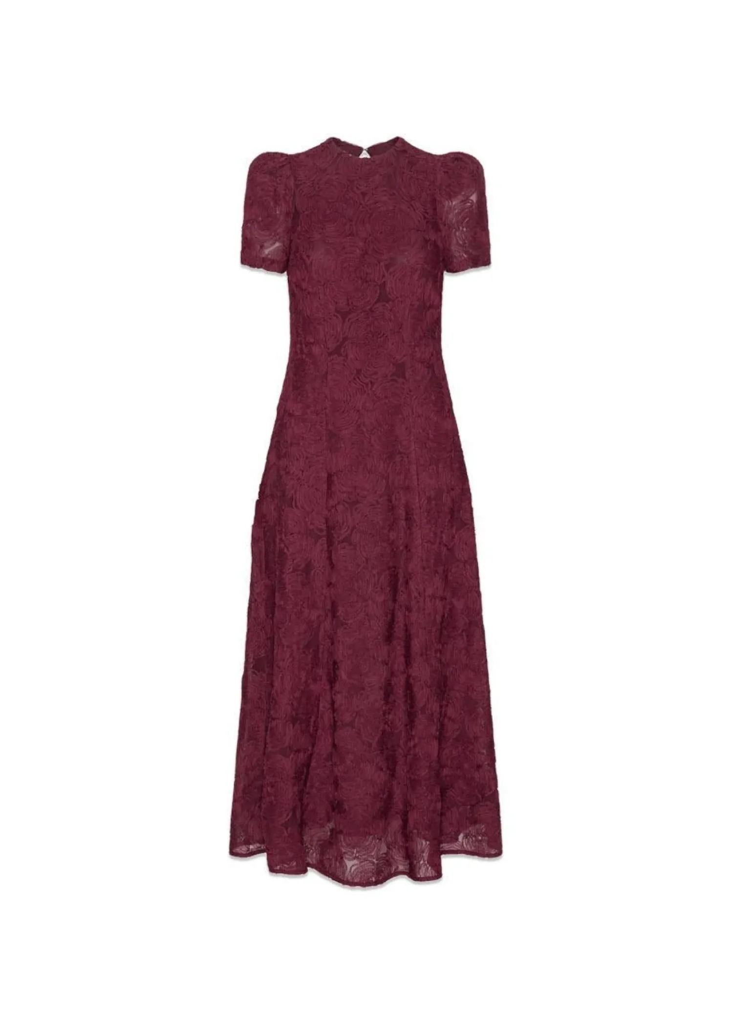 Rotate FLOWER MESH FLARED DRESS