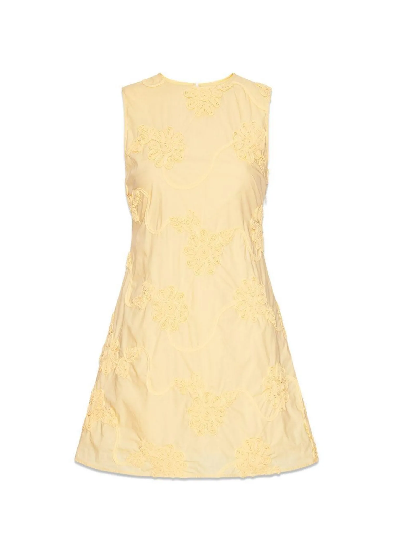 Rotate FLOWER MINI FLARED DRESS
