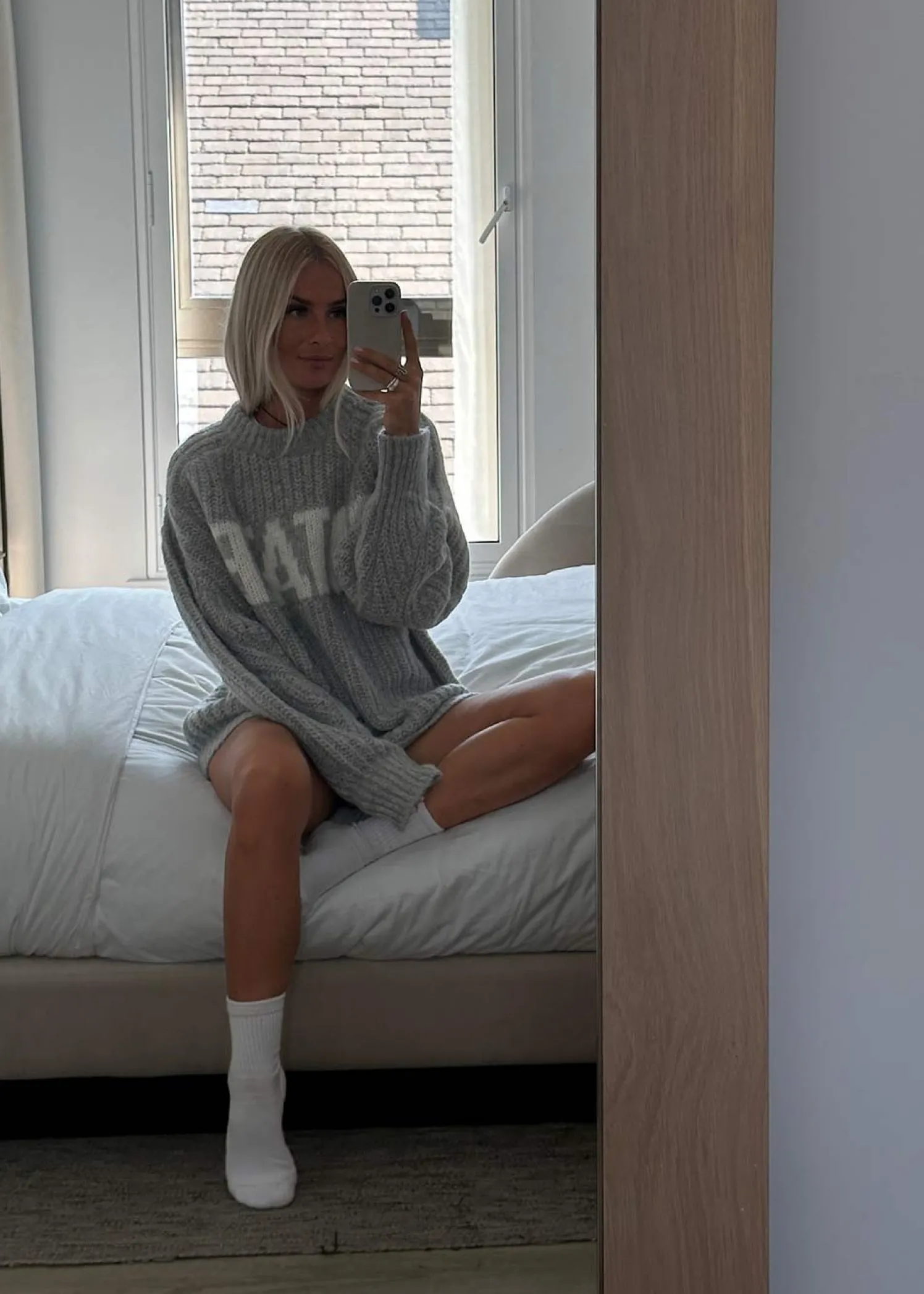 Rotate Knitted Logo Sweater