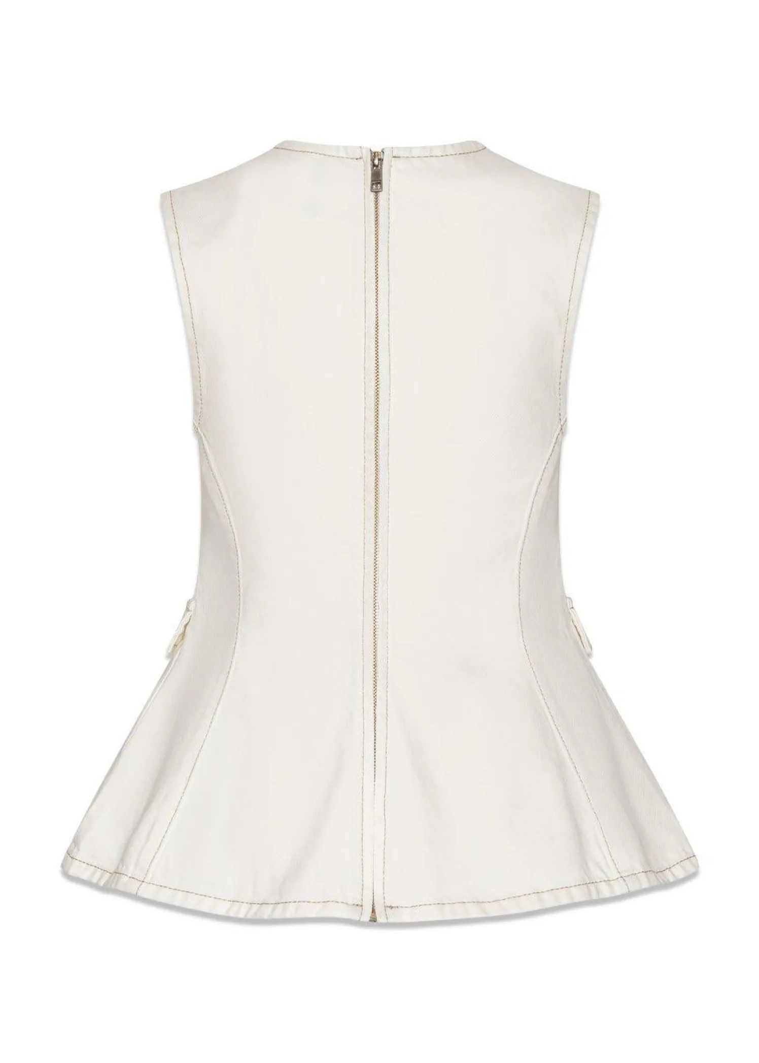 Rotate PEPLUM DENIM TOP