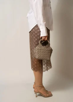 Rotate SCALLOP SEQUIN MIDI SKIRT