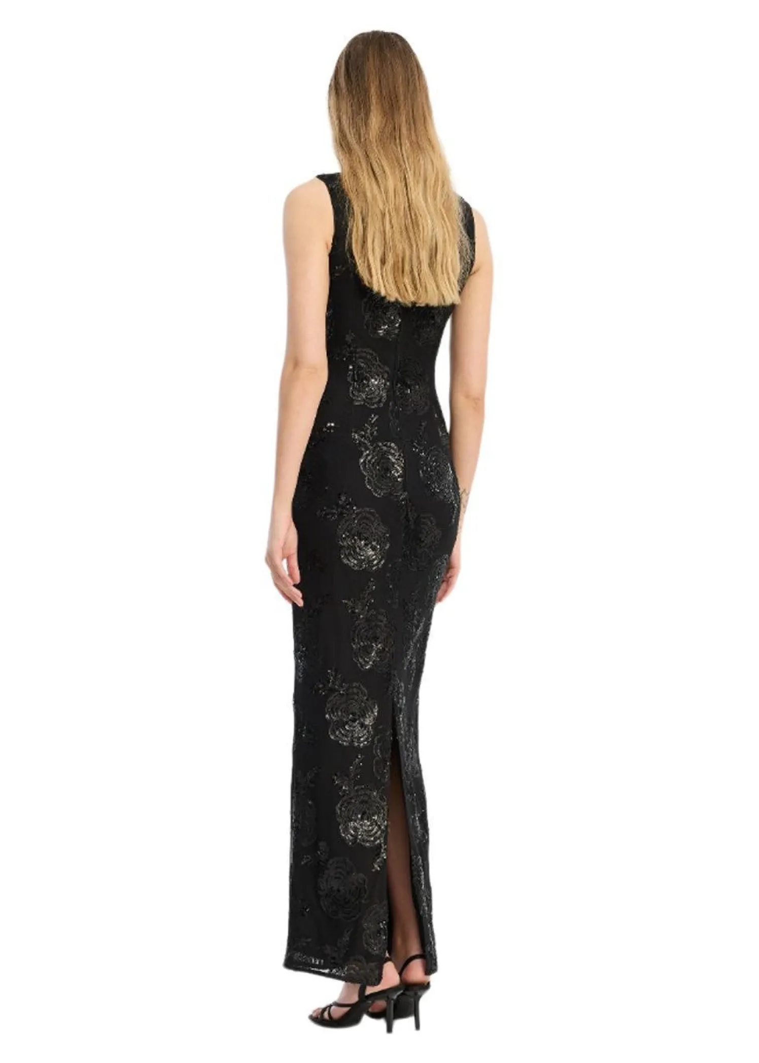 Rotate SEQUINS FITTED MAXI DRESS